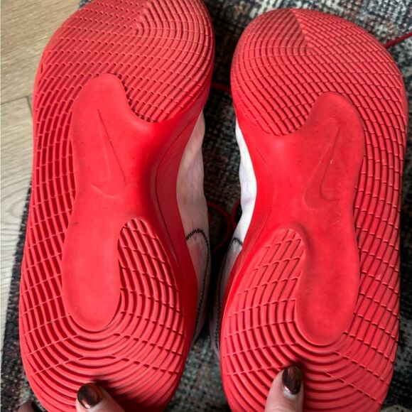 Nike Red and White Sneakers - Picture 3 of 4